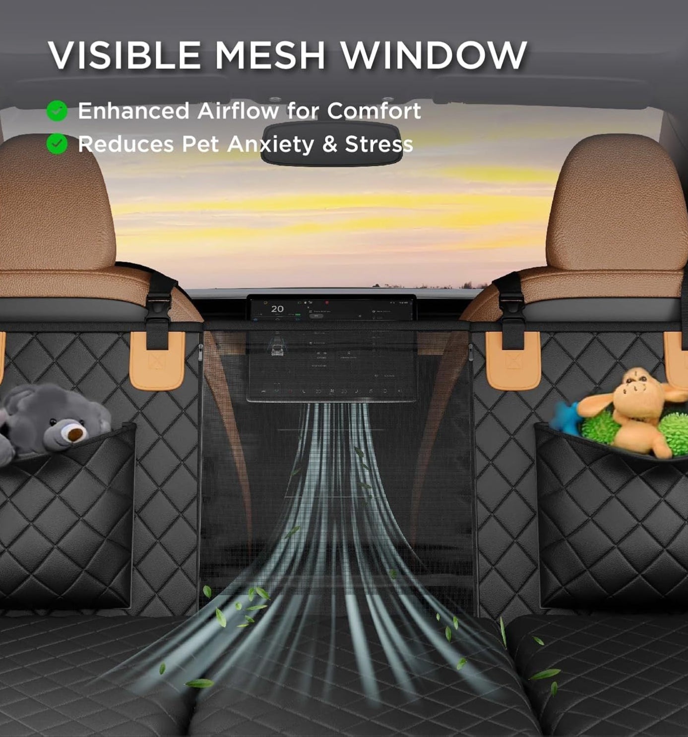 Heavy-Duty Dog Back Seat Cover