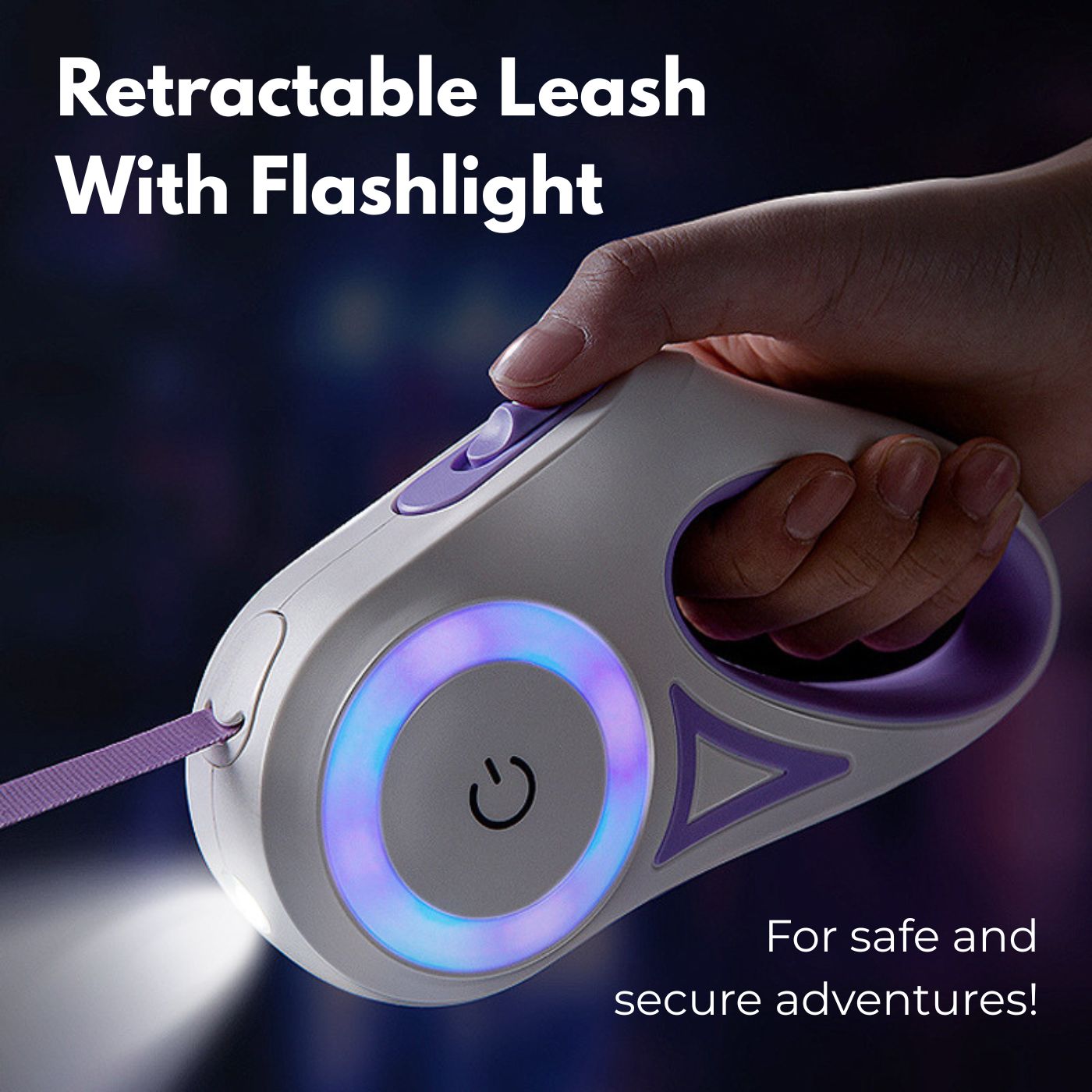 Retractable Leash With Flashlight